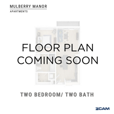 a bedroom and bathroom with the words floor plan coming soon